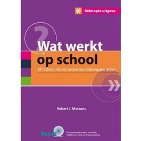 Wat werkt op school -beknopte uitgave