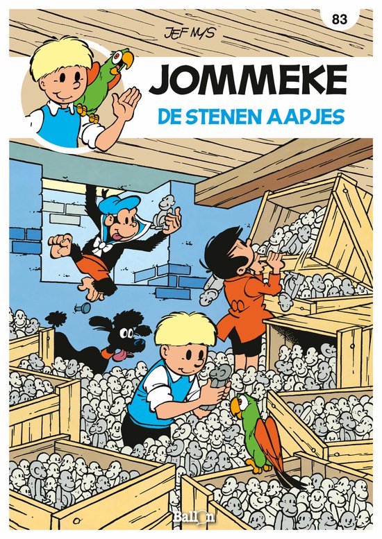 Jommeke strip - nieuwe look 83 - De stenen aapjes