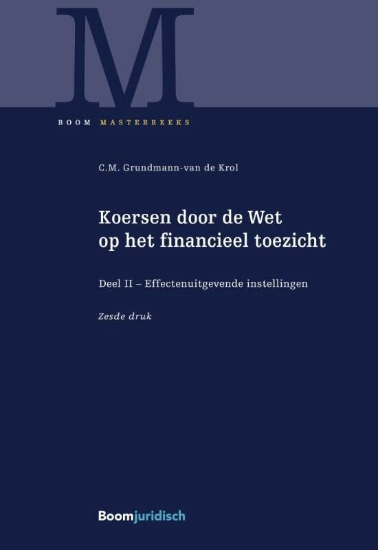 Boom Masterreeks  -   Koersen door de Wet op het financieel toezicht