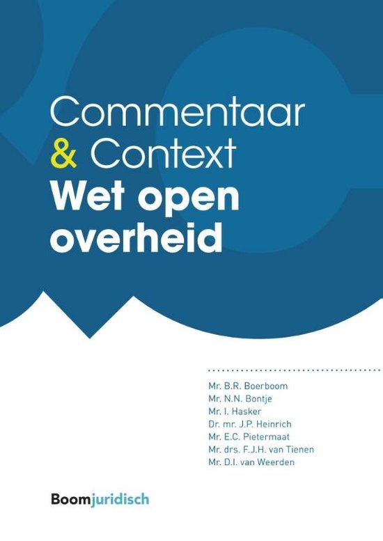 Commentaar & Context - Wet open overheid