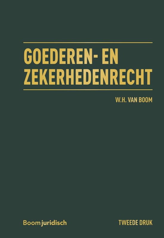 Boom Masterreeks - Goederen- & zekerhedenrecht