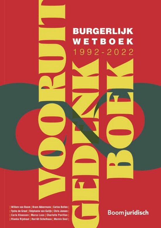 Vooruitgedenkboek Burgerlijk Wetboek 1992-2022