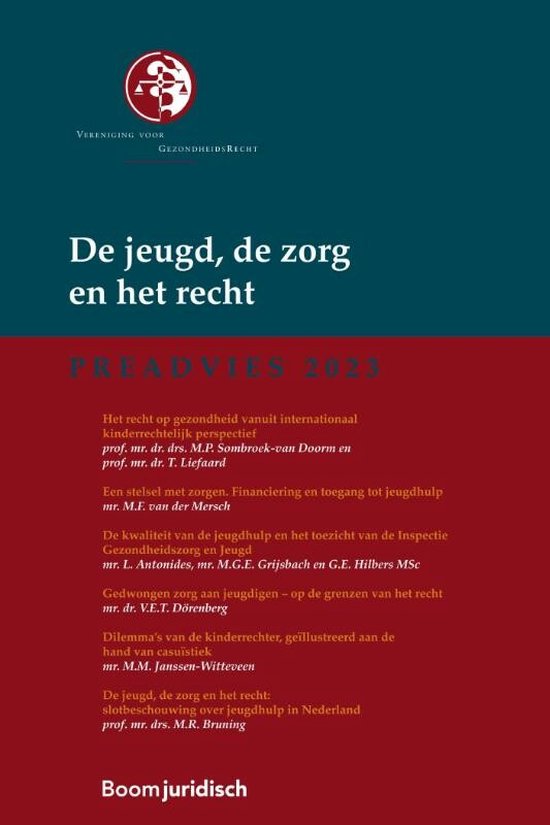 Vereniging voor Gezondheidsrecht (VGR) - De jeugd, de zorg en het recht