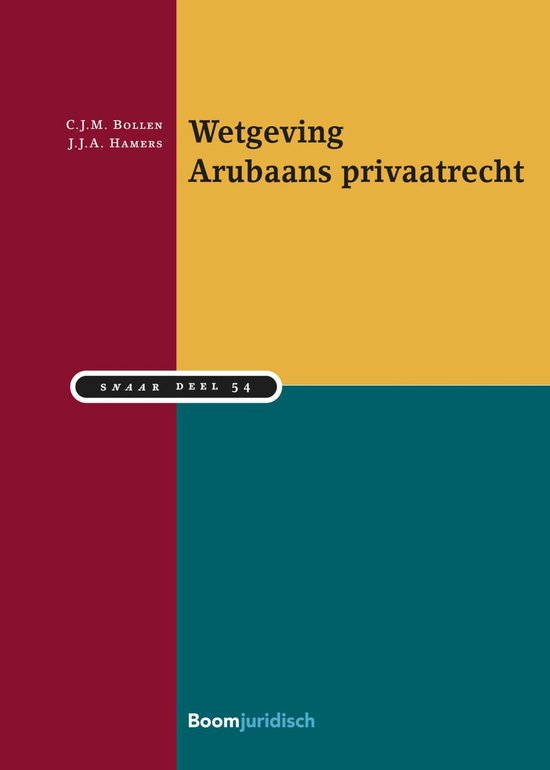 SNAAR 54 - Wetgeving Arubaans privaatrecht 2023/2024