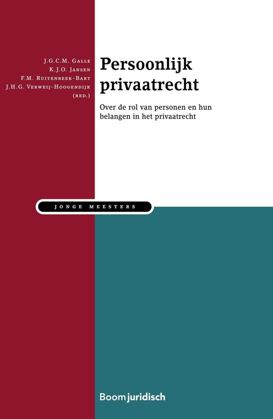 Jonge meesters - Persoonlijk privaatrecht