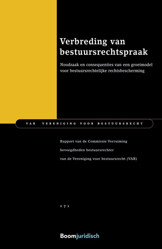 VAR-reeks 171 - Verbreding van bestuursrechtspraak