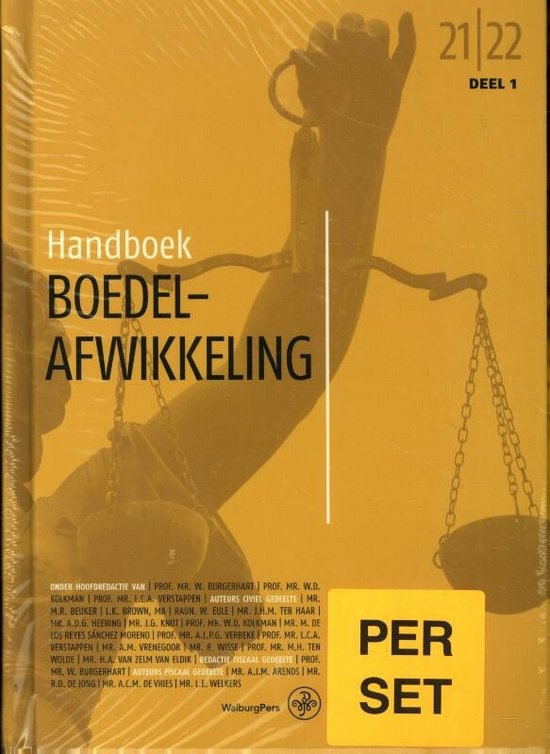 Handboeken voor het Notariaat - Handboek Boedelafwikkeling 2021-2022 (set)