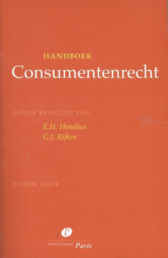 Handboek consumentenrecht