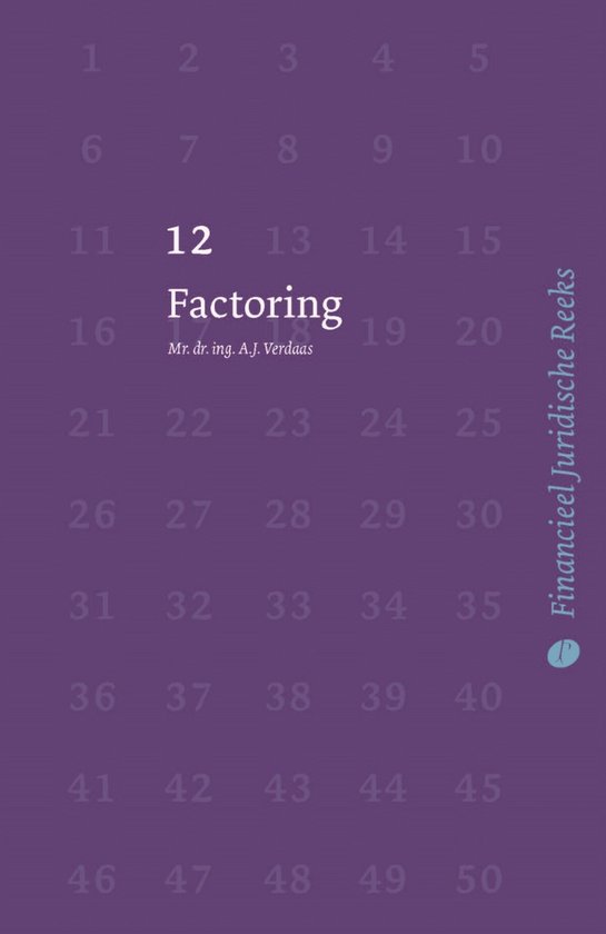 Financieel Juridische Reeks 12 -   Factoring