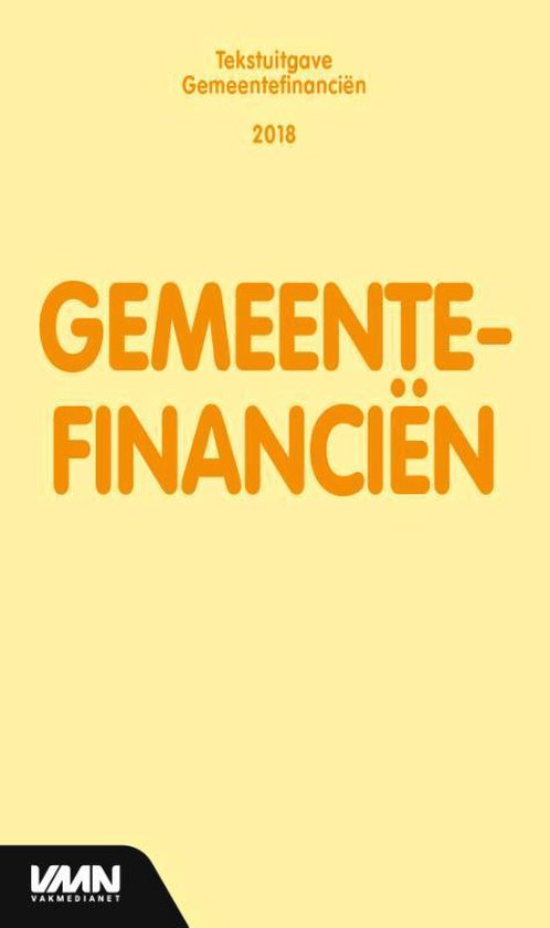 Tekstuitgave - Gemeentefinanciën 2018