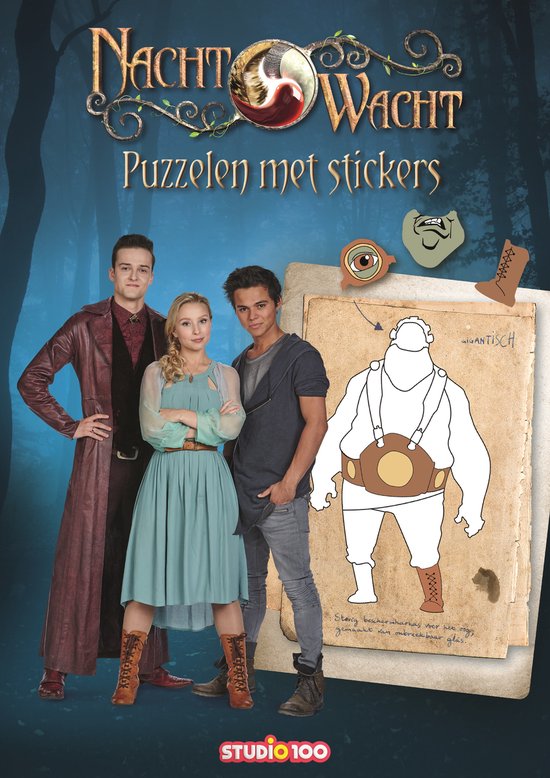 Nachtwacht doeboek - puzzelen met stickers