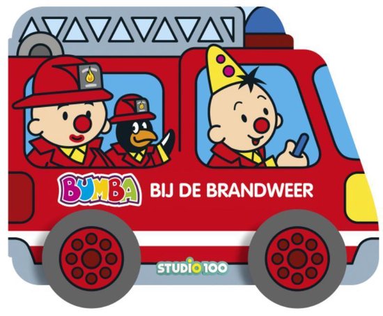 Bumba : kartonboek met wielen - Bij de brandweer