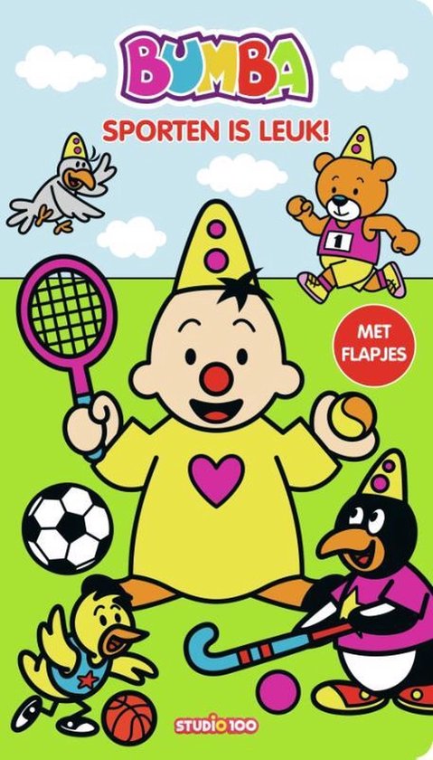 Bumba kartonboek met flapjes (lang) - Sporten is leuk!