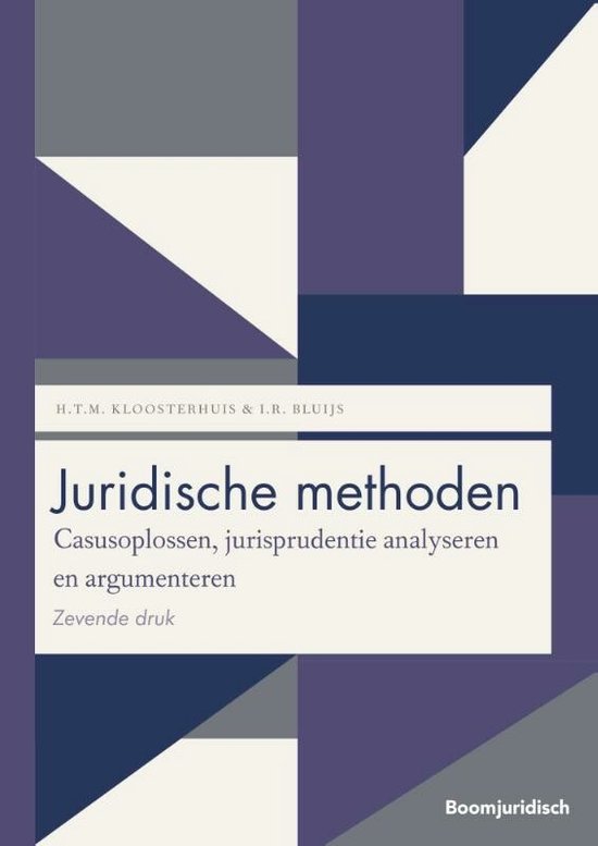 Boom Juridische studieboeken - Juridische methoden