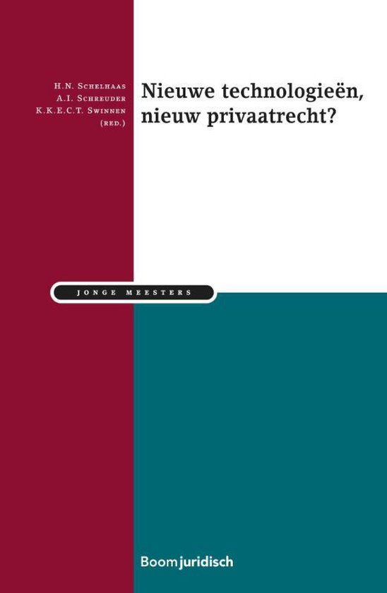 Jonge meesters 19 -   Nieuwe technologieën, nieuw privaatrecht?