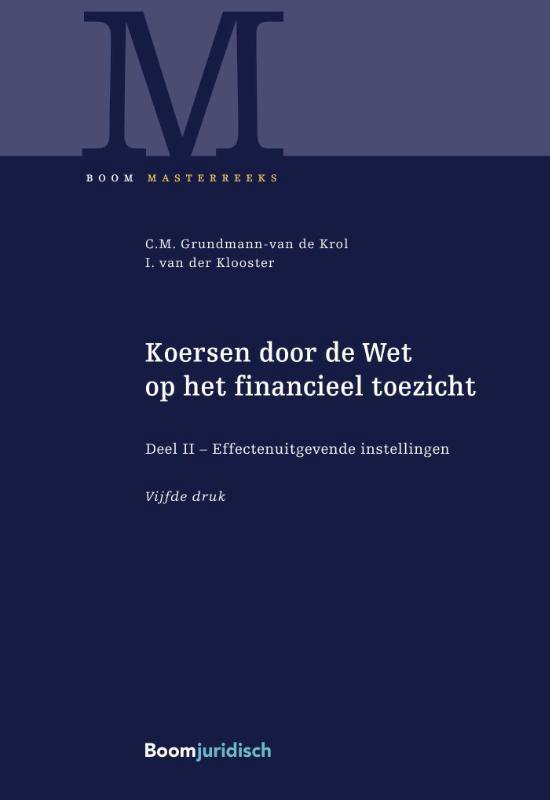 Boom Masterreeks  -  Koersen door de Wet op het financieel toezicht 2