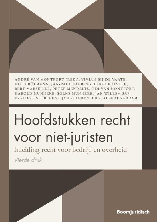 Boom Juridische studieboeken - Hoofdstukken recht voor niet-juristen