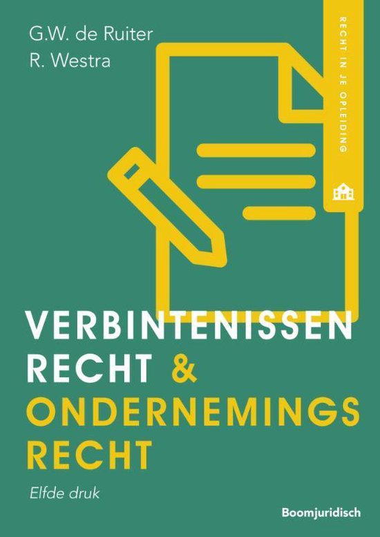 Recht in je opleiding  -   Verbintenissenrecht & ondernemingsrecht