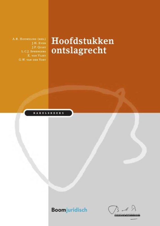 Bakelsinstituut  -   Hoofdstukken ontslagrecht