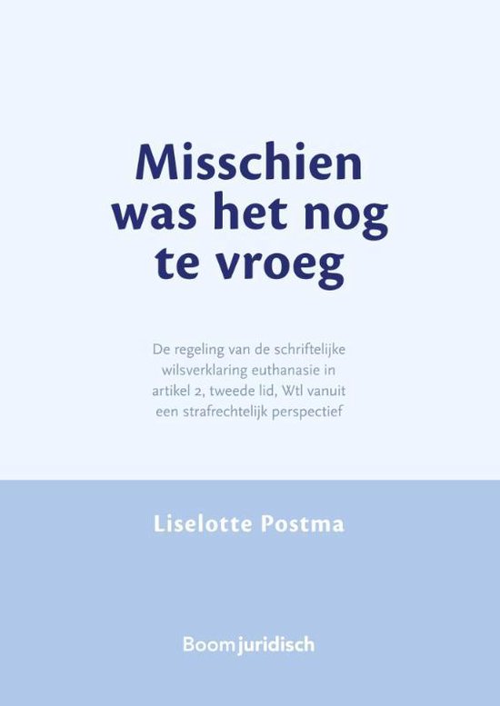 Misschien was het nog te vroeg