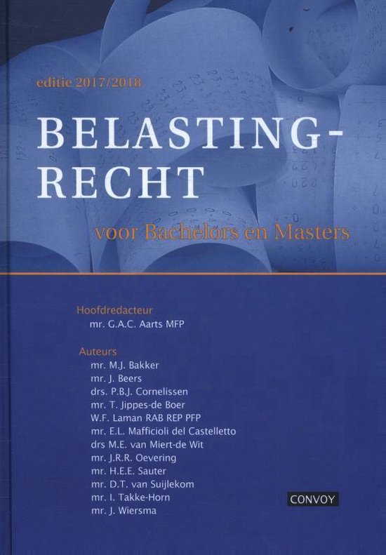 Belastingrecht 2017/2018