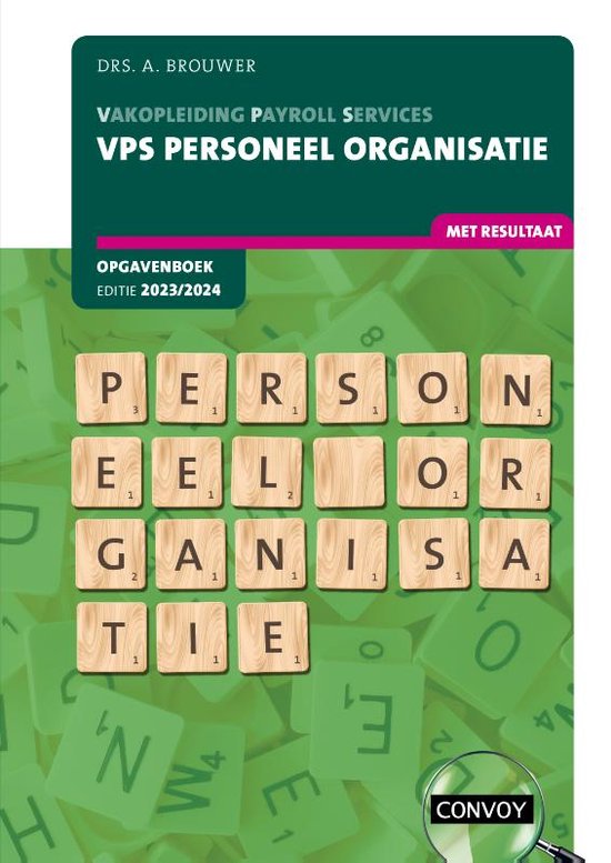 VPS Personeel organisatie 2023/2024 Opgavenboek