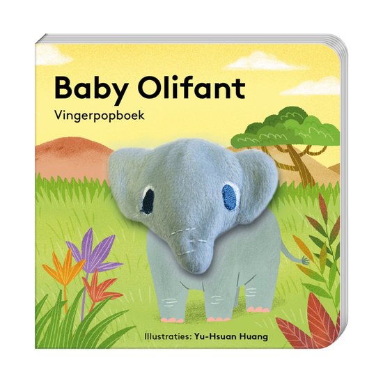 Vingerpopboekjes - Baby Olifant