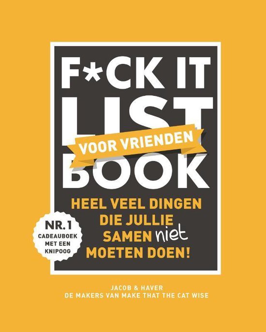 Fck it list book voor vrienden