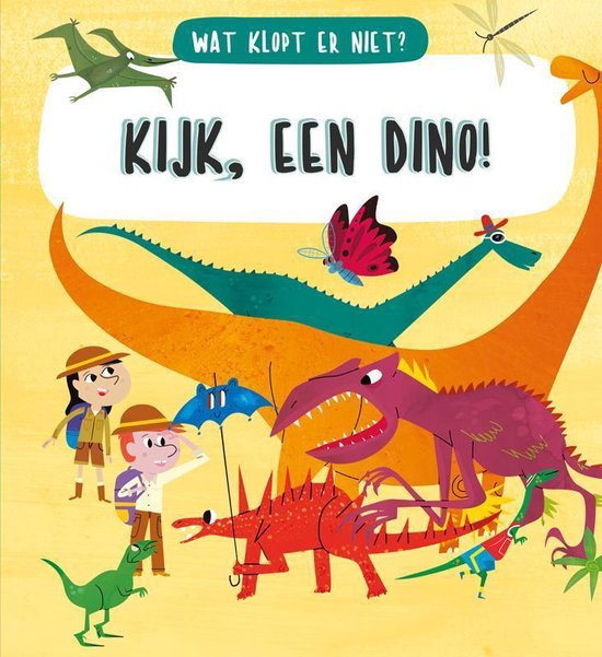 Wat klopt er niet? - Kijk een dino!