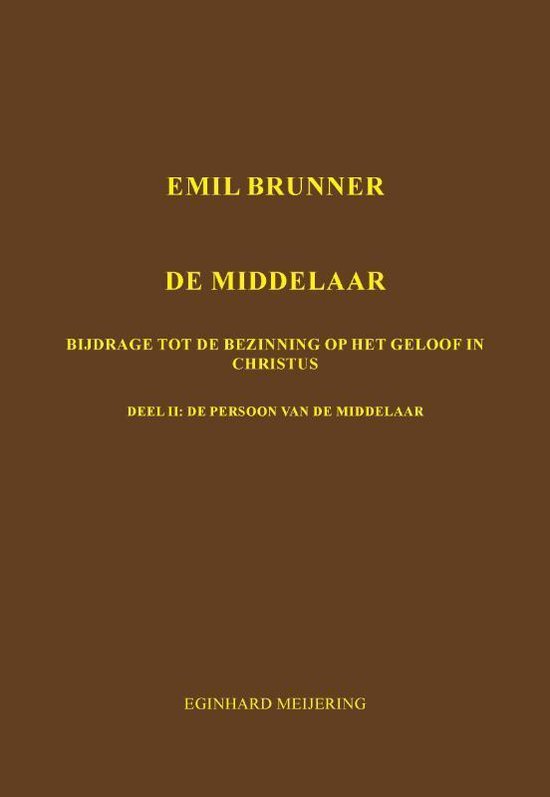 Emil Brunner De Middelaar 2