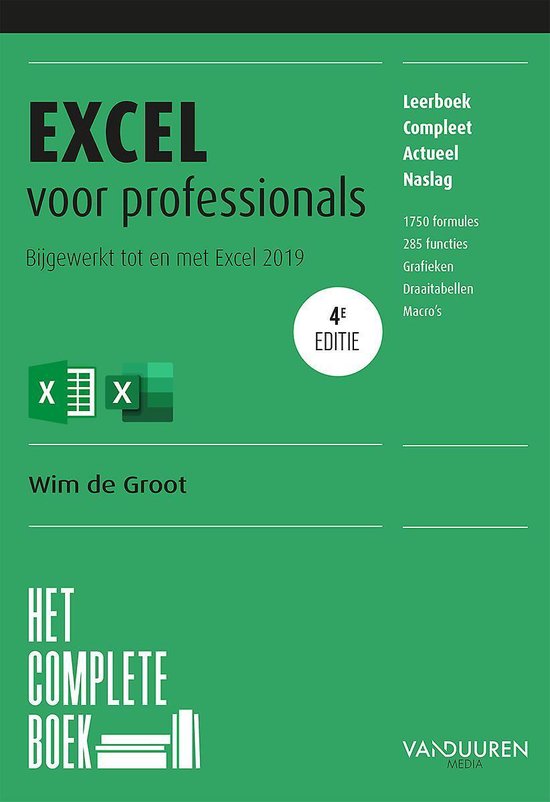 Het complete boek - Het complete boek Excel voor professionals, 4e editie