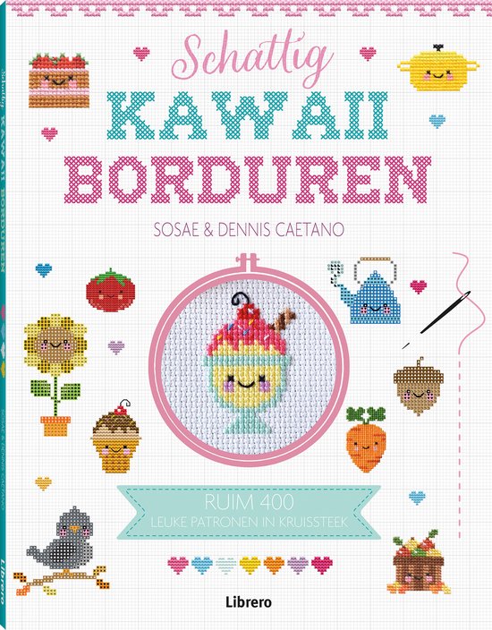 Schattig kawaii borduren