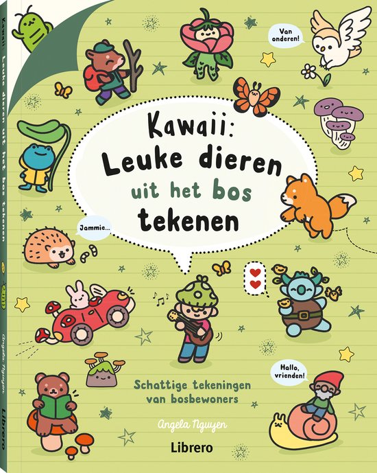 Kawaii: leuke dieren uit het bos tekenen