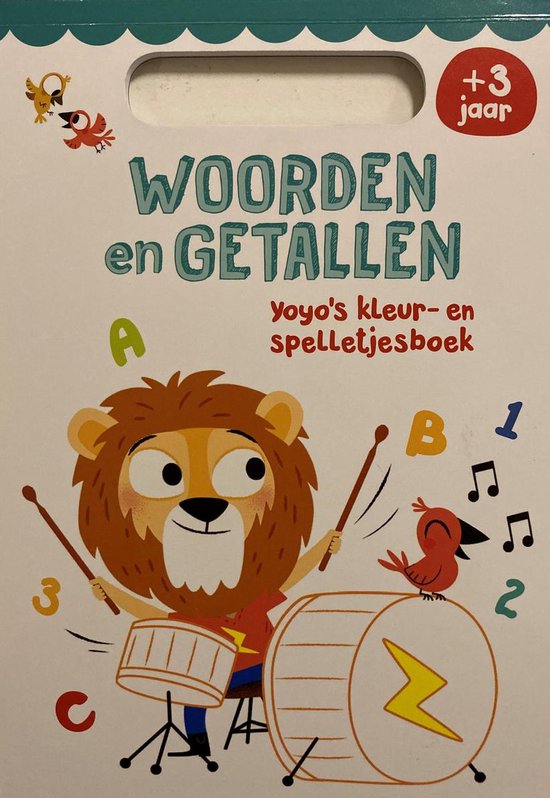 Yoyo's kleur- en spelletjesboek Woorden en getallen groen