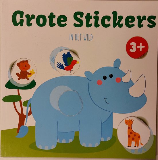 Grote stickers in het wild