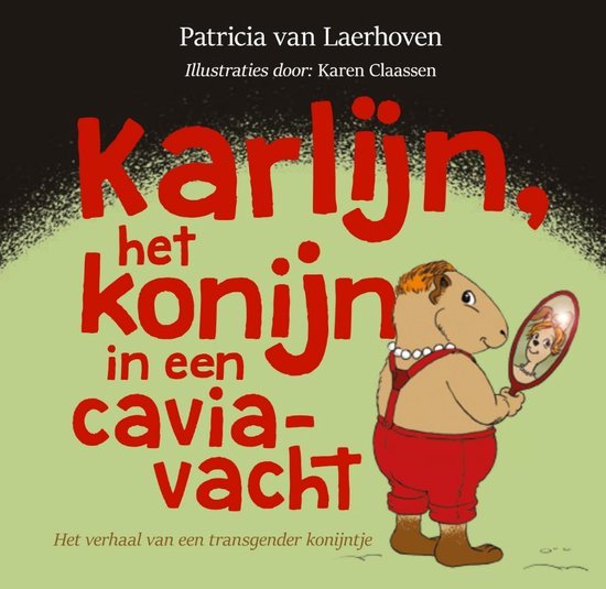 Karlijn het konijn in een caviavacht