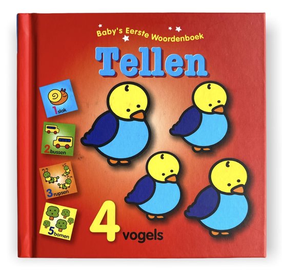 Baby's Eerste Woordebboek - Tellen - 37 pagina's - Babyboekje