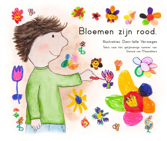 Bloemen zijn rood.