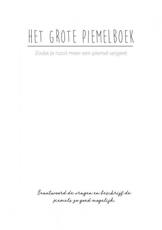 Het Grote Piemelboek