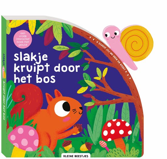 Kleine Beestjes  -   Slakje kruipt door het bos