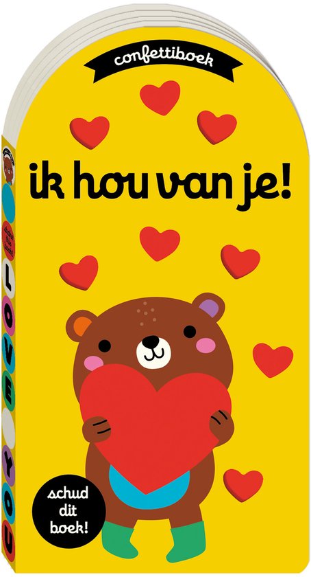 Confetti boeken - Ik hou van je!