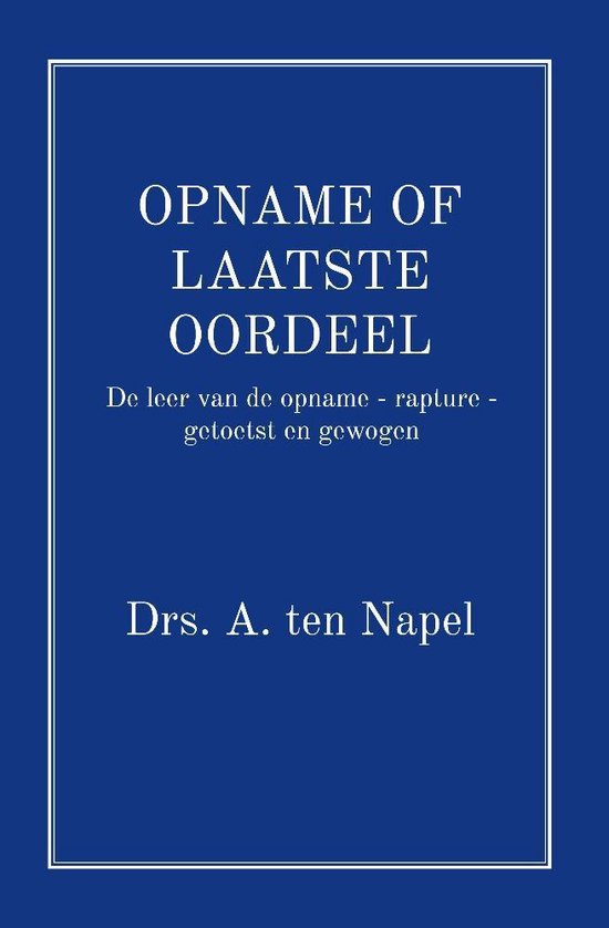 Opname of laatste oordeel