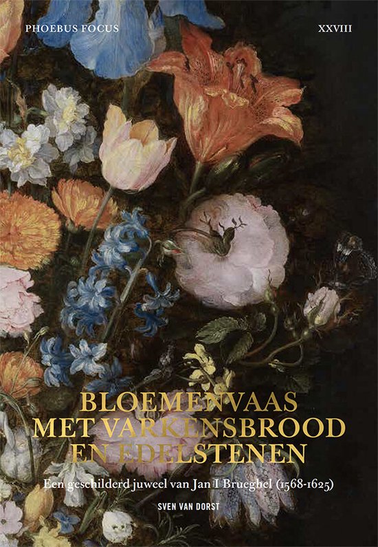 Phoebus Focus 28 - Bloemenvaas met varkensbrood en edelstenen