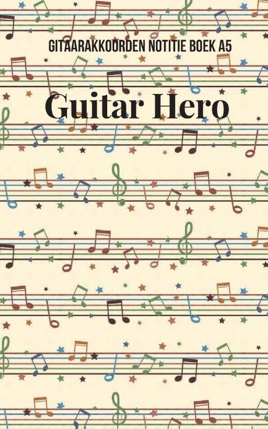 Gitaarakkoorden Notitieboek A5 Guitar hero