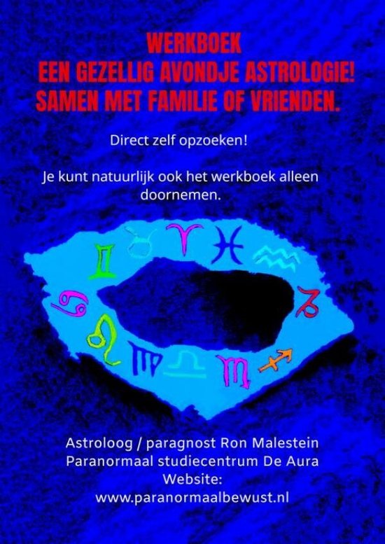 Werkboek – Een gezellig avondje Astrologie! Samen met familie of vrienden.