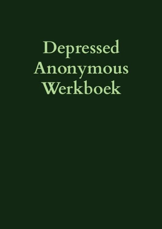 Depressed Anonymous Werkbook