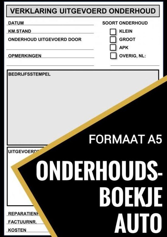 Onderhoudsboekje Auto - Universeel Reparatie Boek