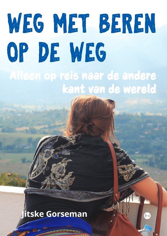 Weg met beren op de weg