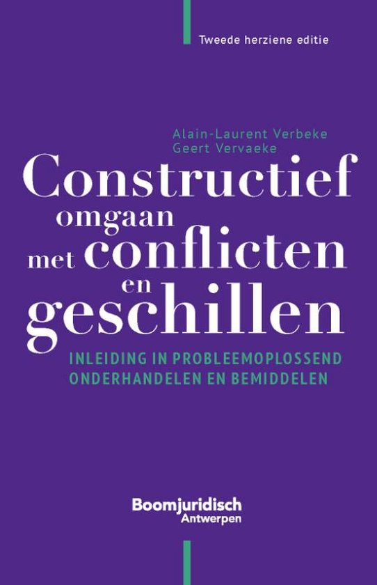 Constructief omgaan met conflicten en geschillen