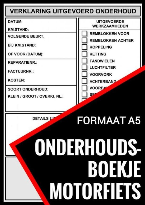 Onderhoudsboekje Motorfiets - Universeel Reparatie Boek